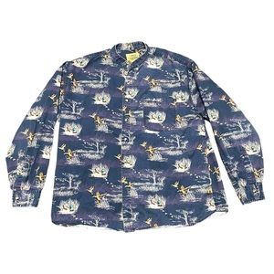 The Outdoor Life Field Tested Mallard Duck is All Over Print Button Up Large